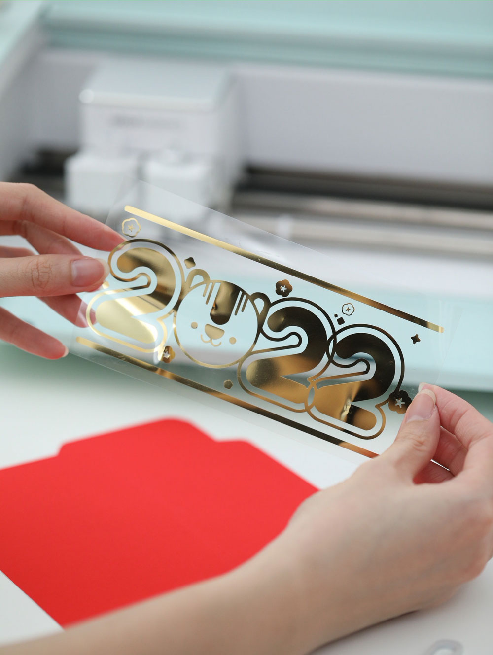 Printable, Foil & Cut File: 2022 Chinese Lunar New Year Red Envelope Angpao