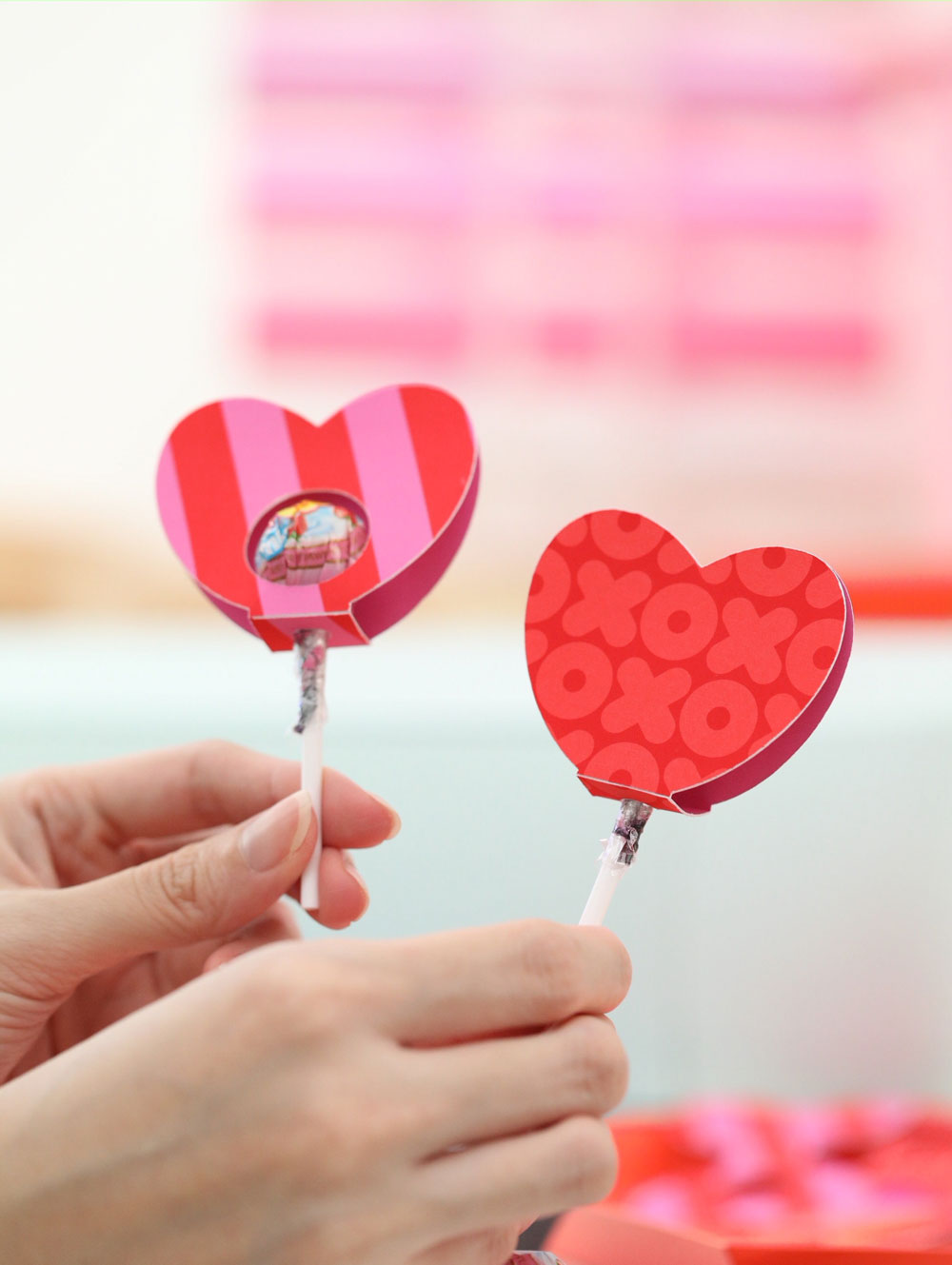 Printable & Cut File: Valentine's Day Heart Lollipop Holder