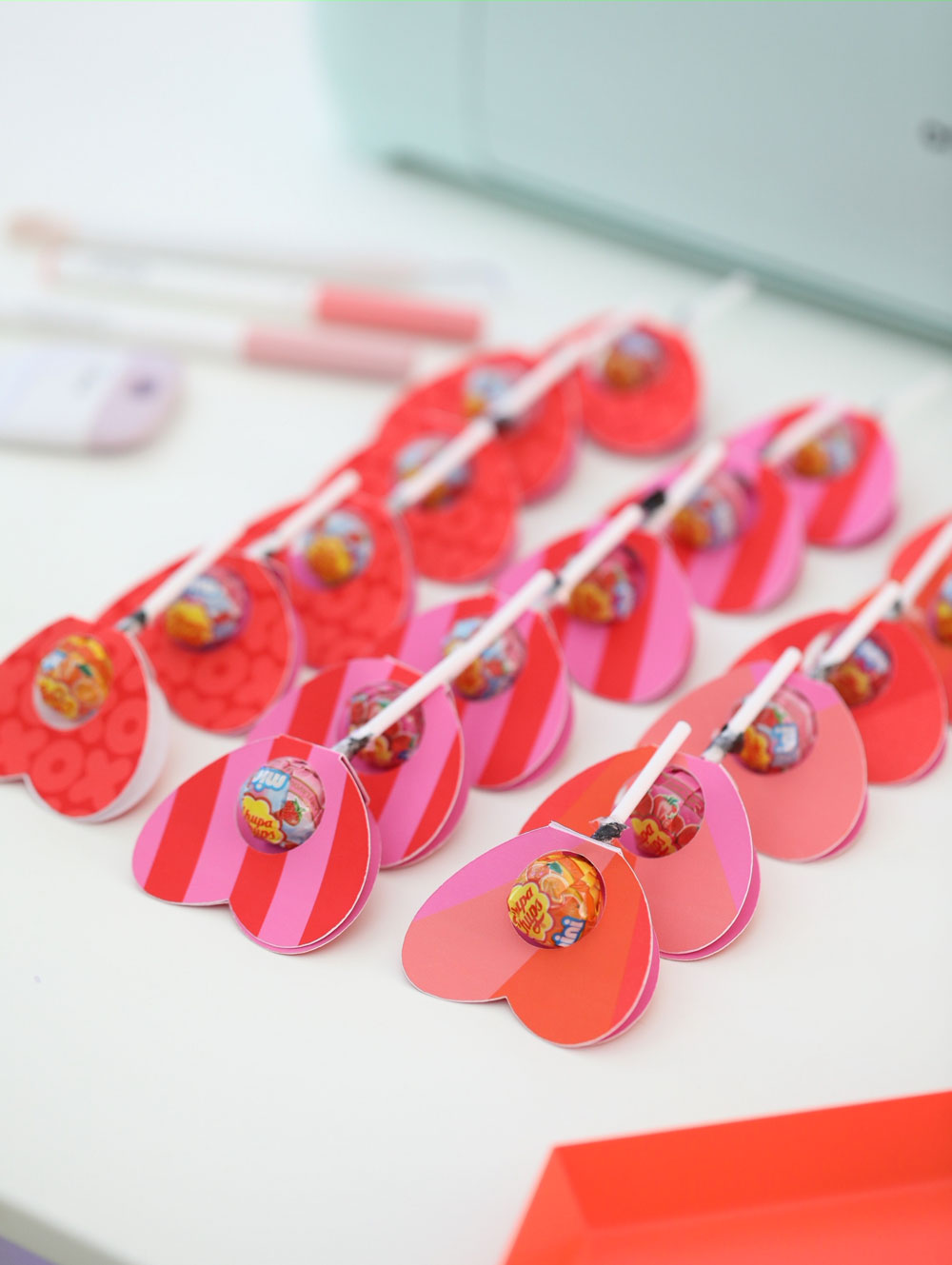 Printable & Cut File: Valentine's Day Heart Lollipop Holder