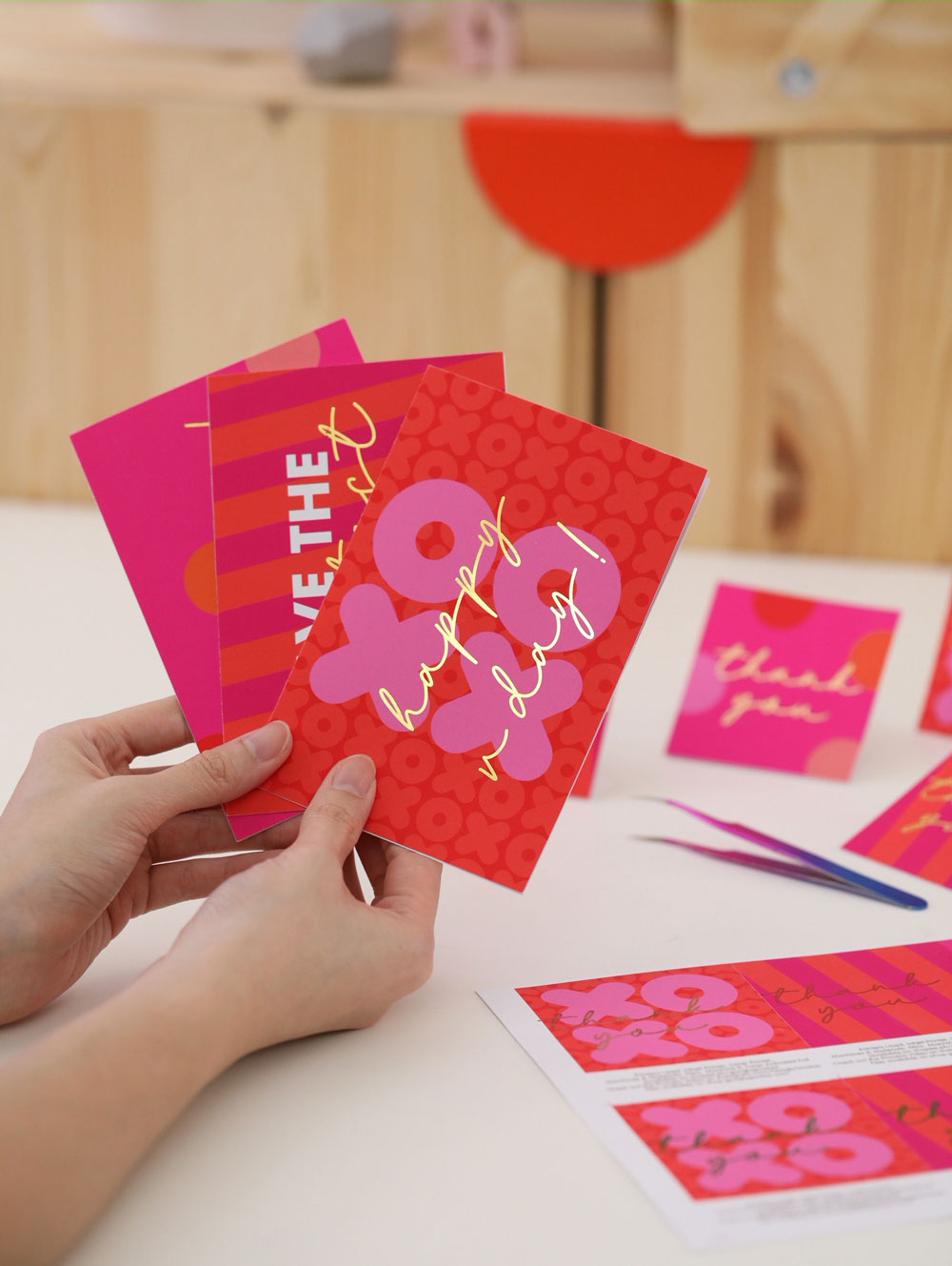 Printable & Foil File: Valentine's Day Cards