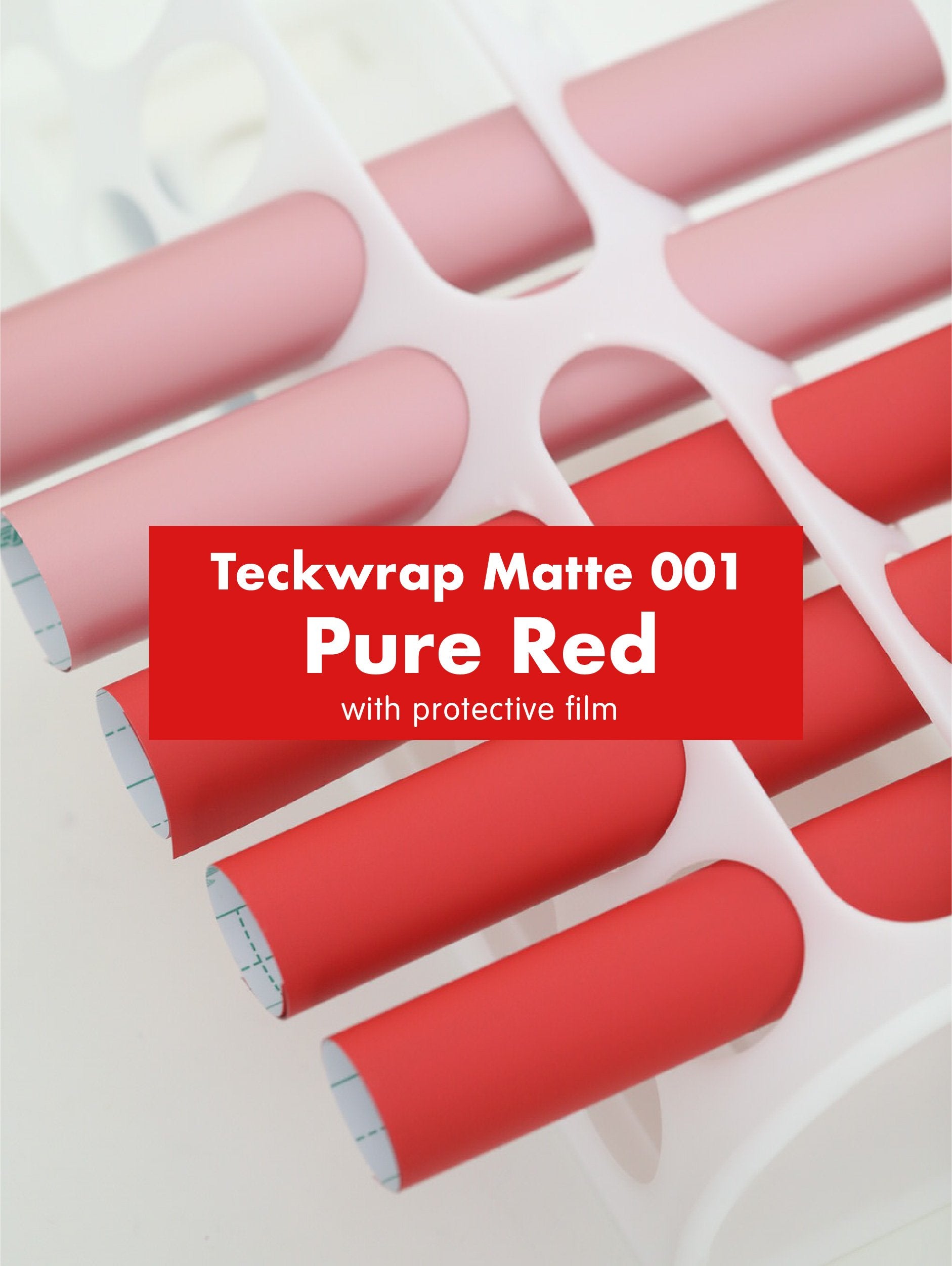 Teckwrap 001 Series Matte Adhesive Vinyl Stickers | 12in x 12in