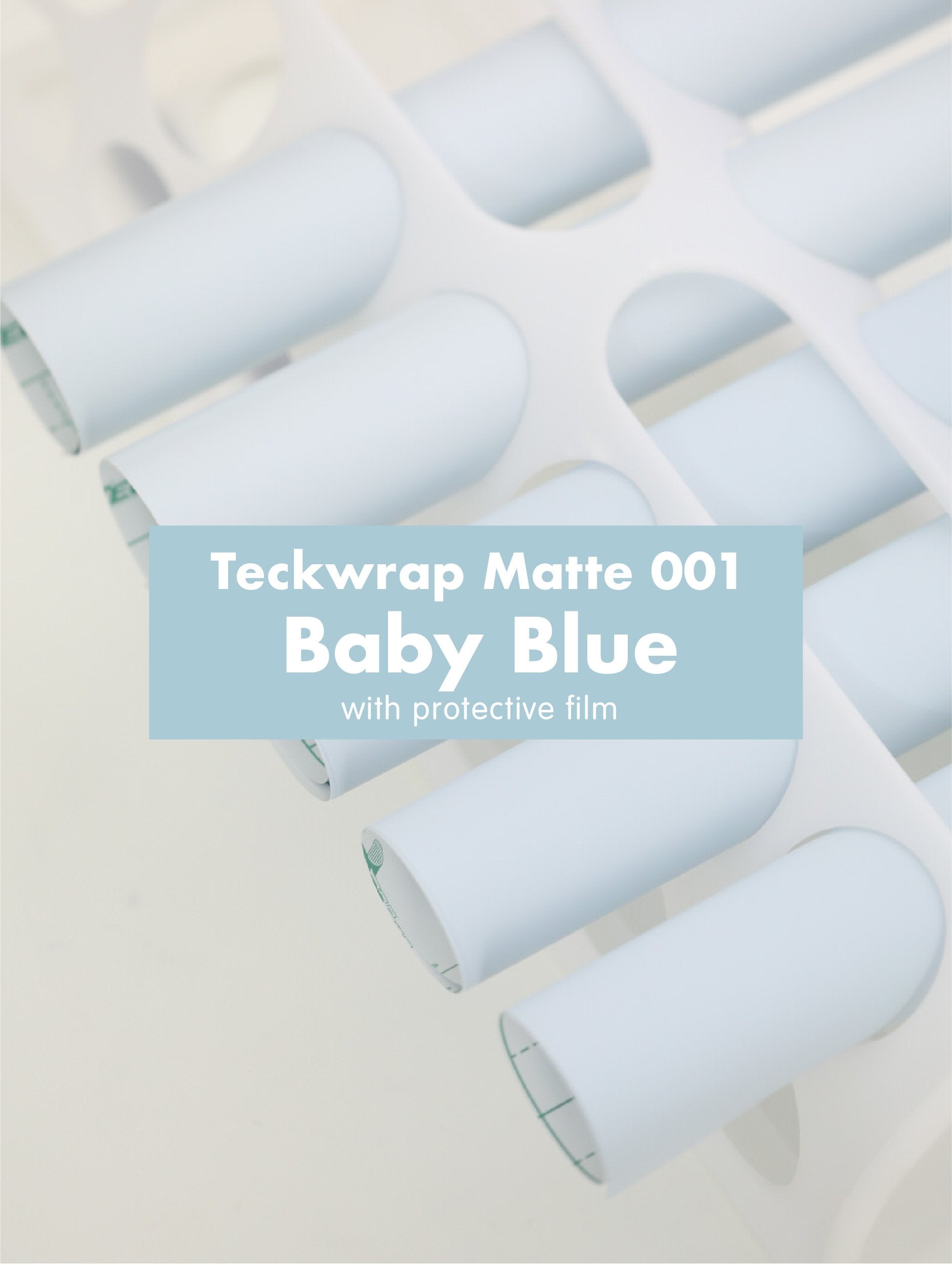 Teckwrap 001 Series Matte Adhesive Vinyl Stickers | 12in x 12in