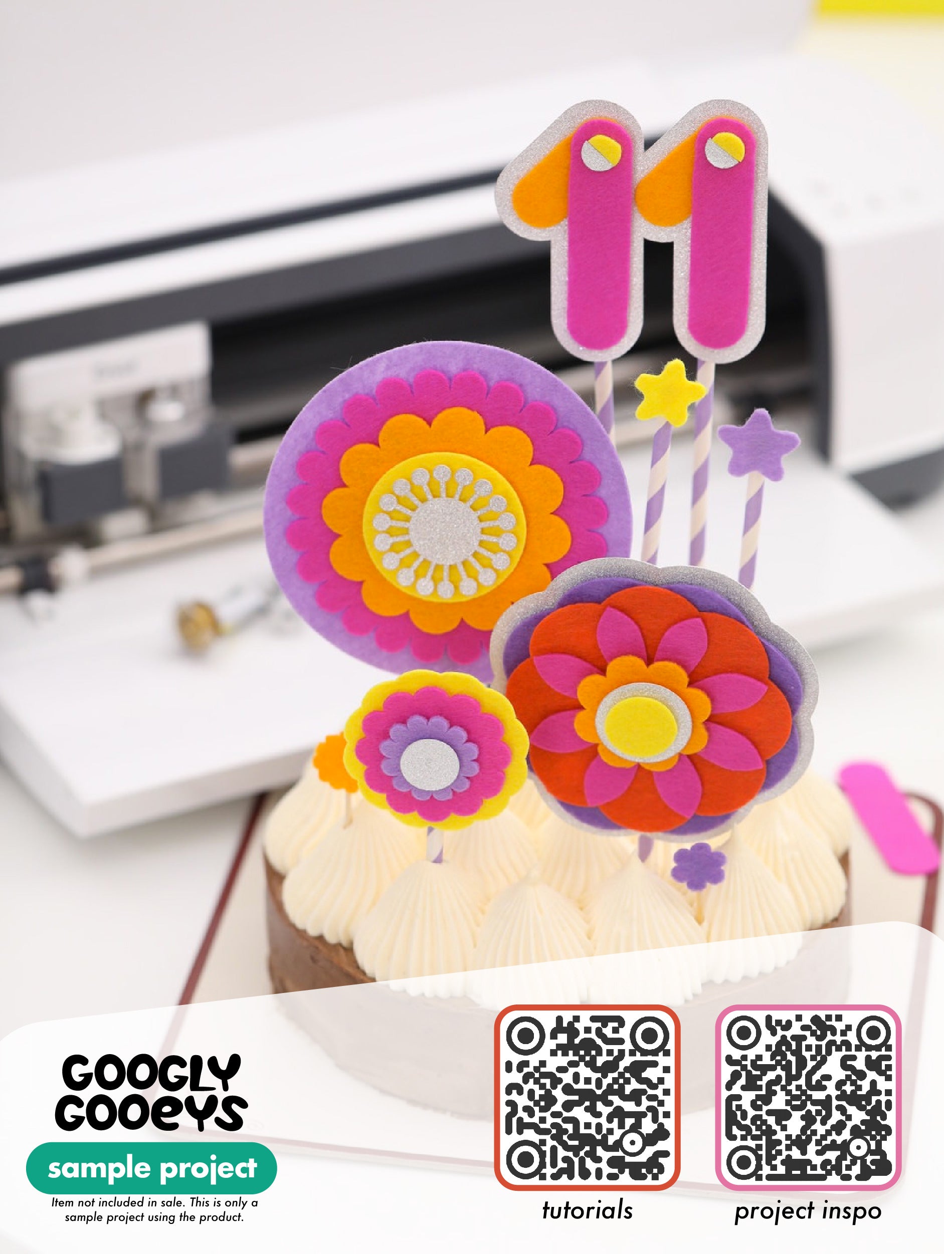 GooglyGooeys Dark | Hard Felt Cloth Fabric