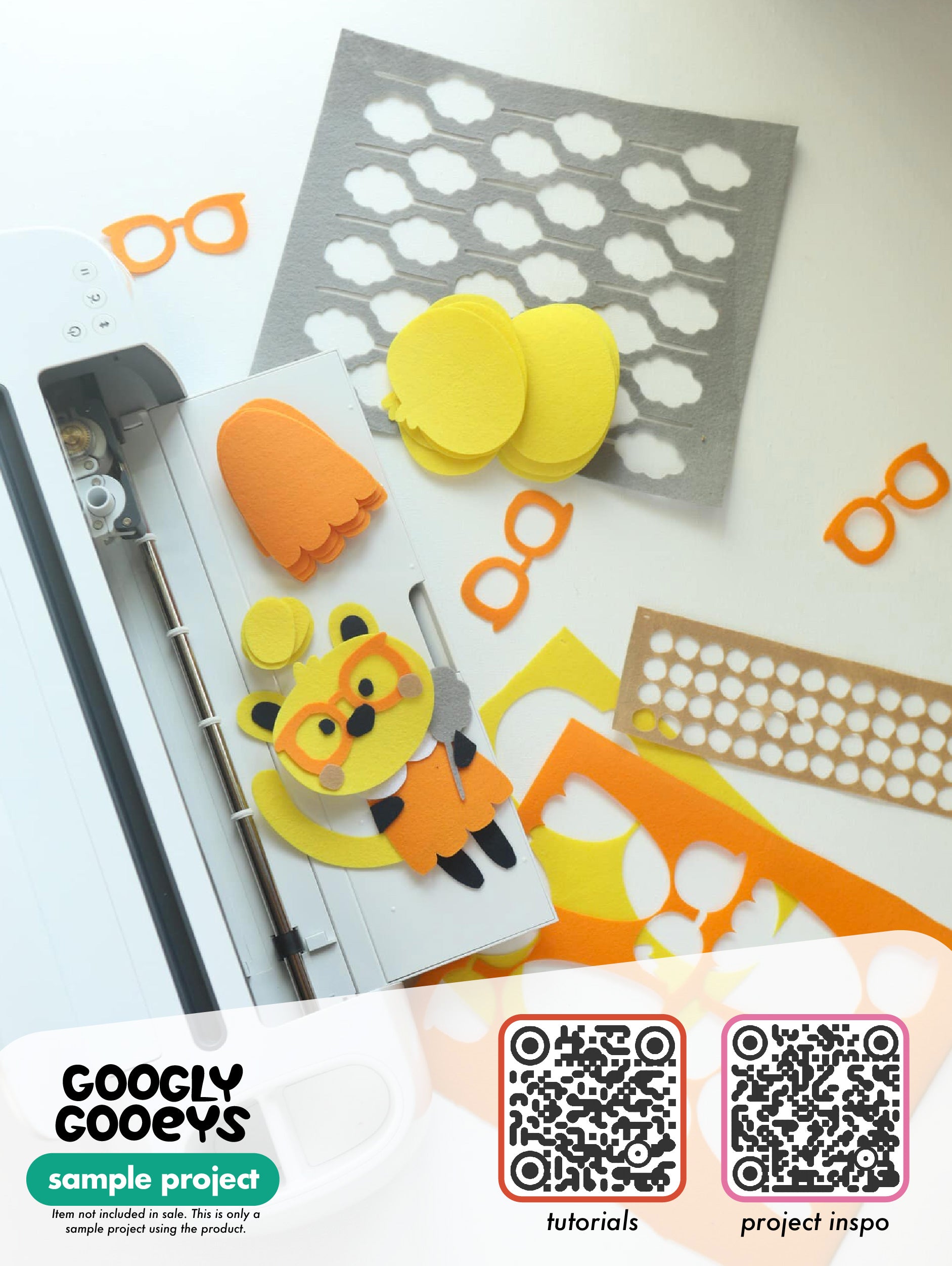 GooglyGooeys Dark | Hard Felt Cloth Fabric