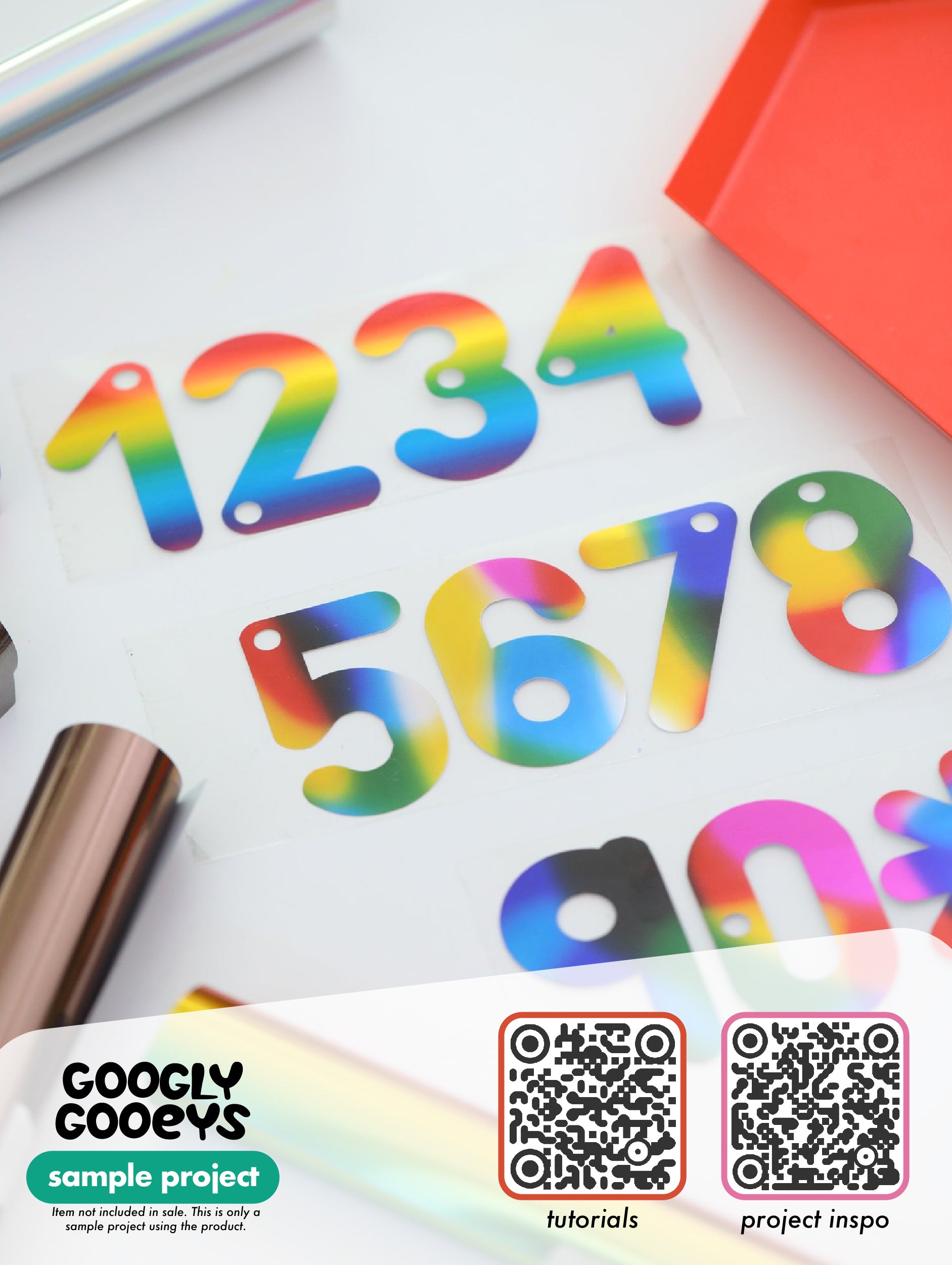 Metallic / Rainbow HTV Heat Transfer Iron-on Vinyl (Cold Peel) 10x12in Sheet