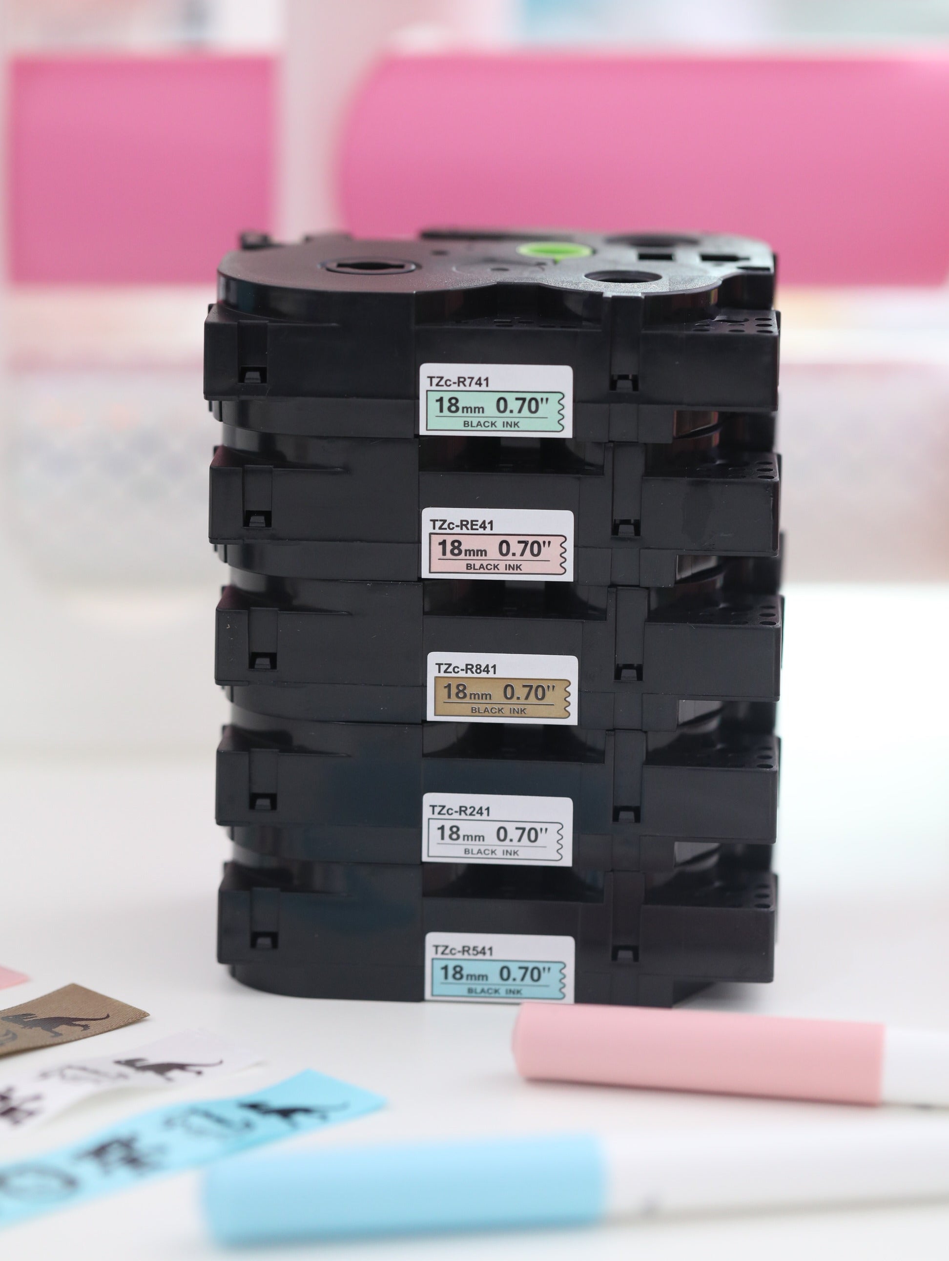 Brother P-Touch Printer Compatible Satin Ribbons Refill TZe