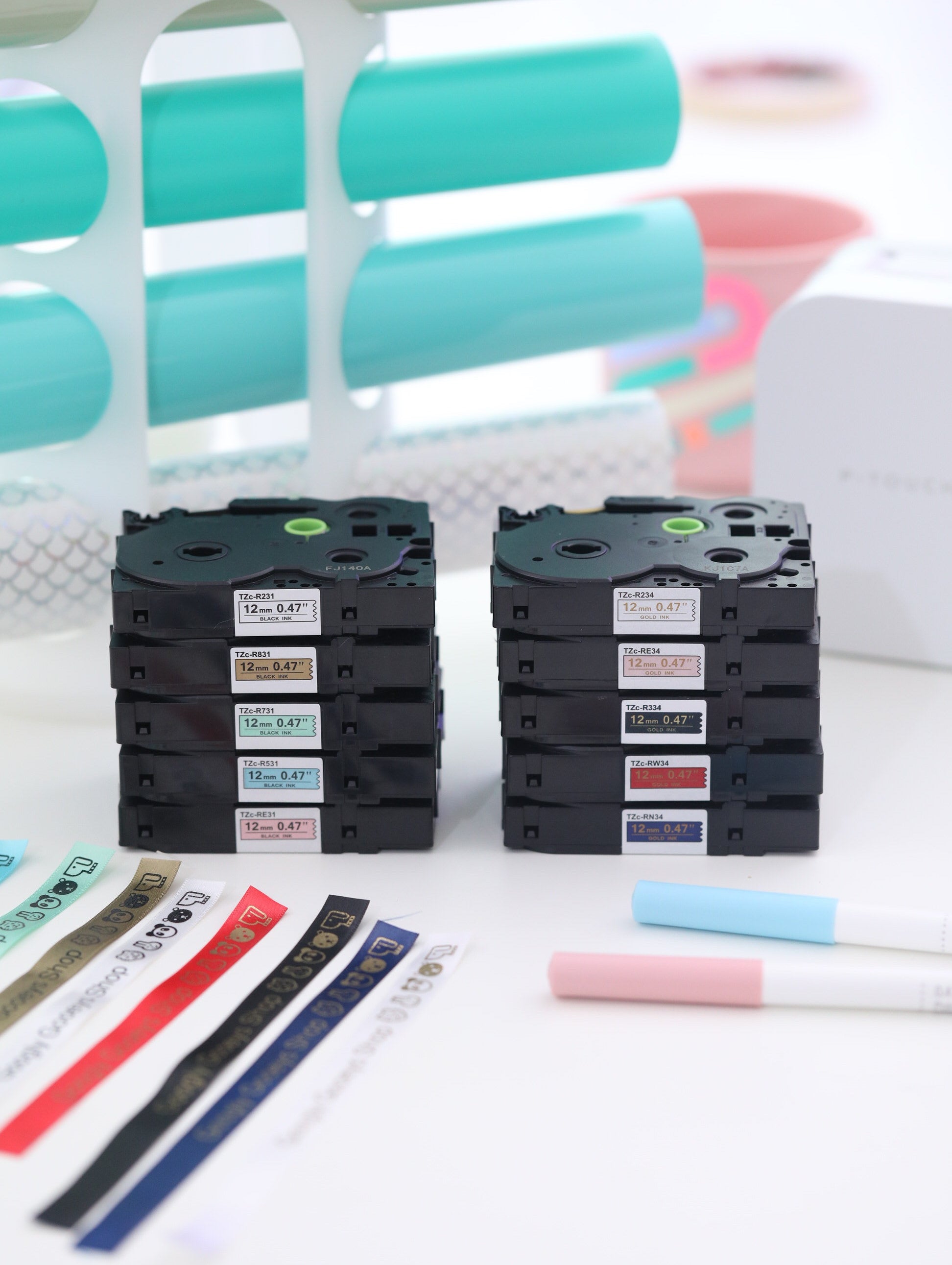 Brother P-Touch Printer Compatible Satin Ribbons Refill TZe