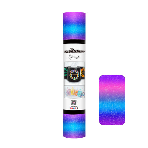 Teckwrap Rainbow Stripes Adhesive Vinyl Stickers | 12in x 12in