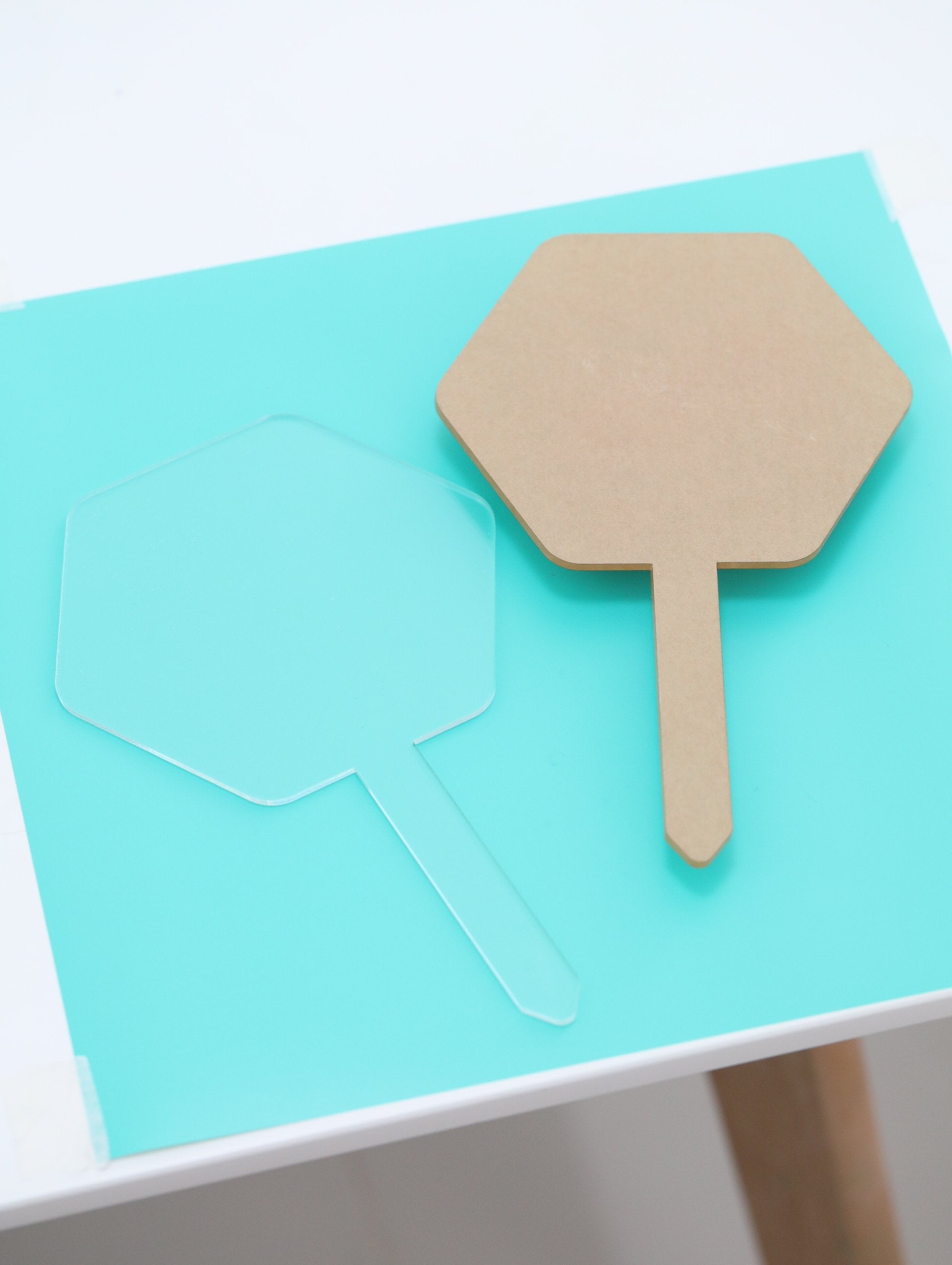 Blank Clear Acrylic Hexagon Cake Topper--GooglyGooeys | Cricut | Arts Craft and DIY Store based in the Philippines