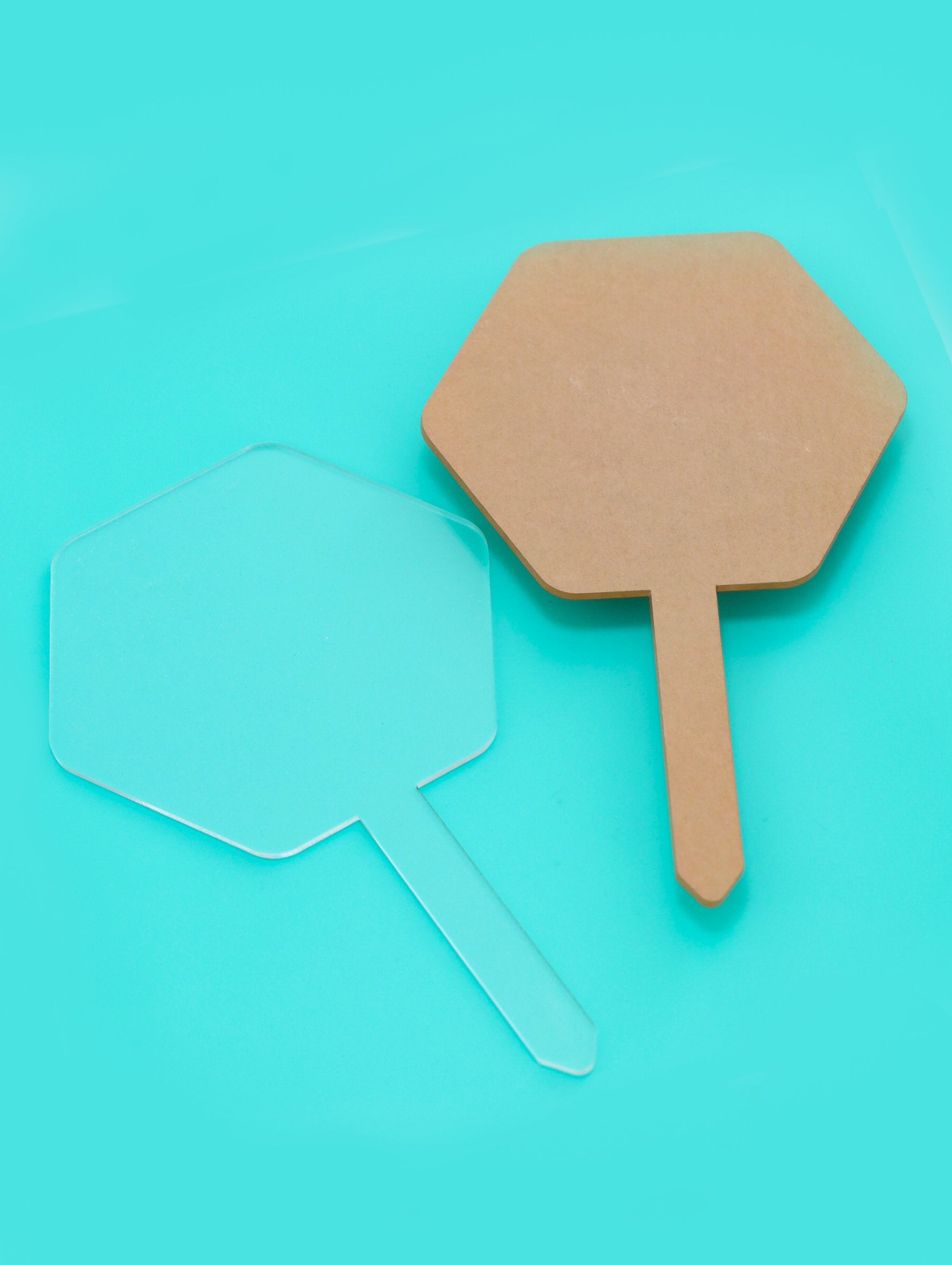 Blank Clear Acrylic Hexagon Cake Topper--GooglyGooeys | Cricut | Arts Craft and DIY Store based in the Philippines