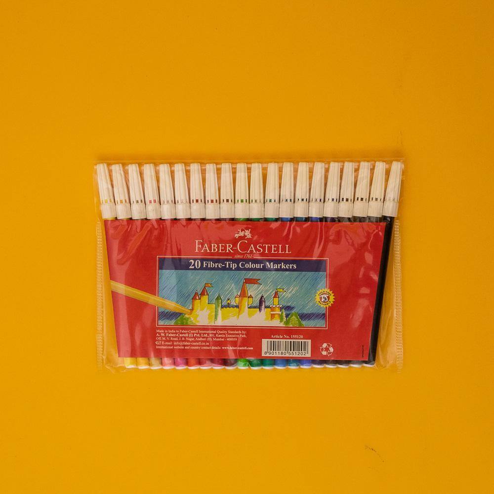 Faber-Castell Fiber Tip Colouring Pen 20 Colors