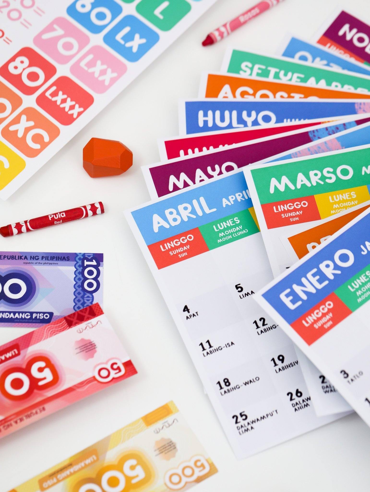 Free Printable: 2021 Filipino-English Calendar