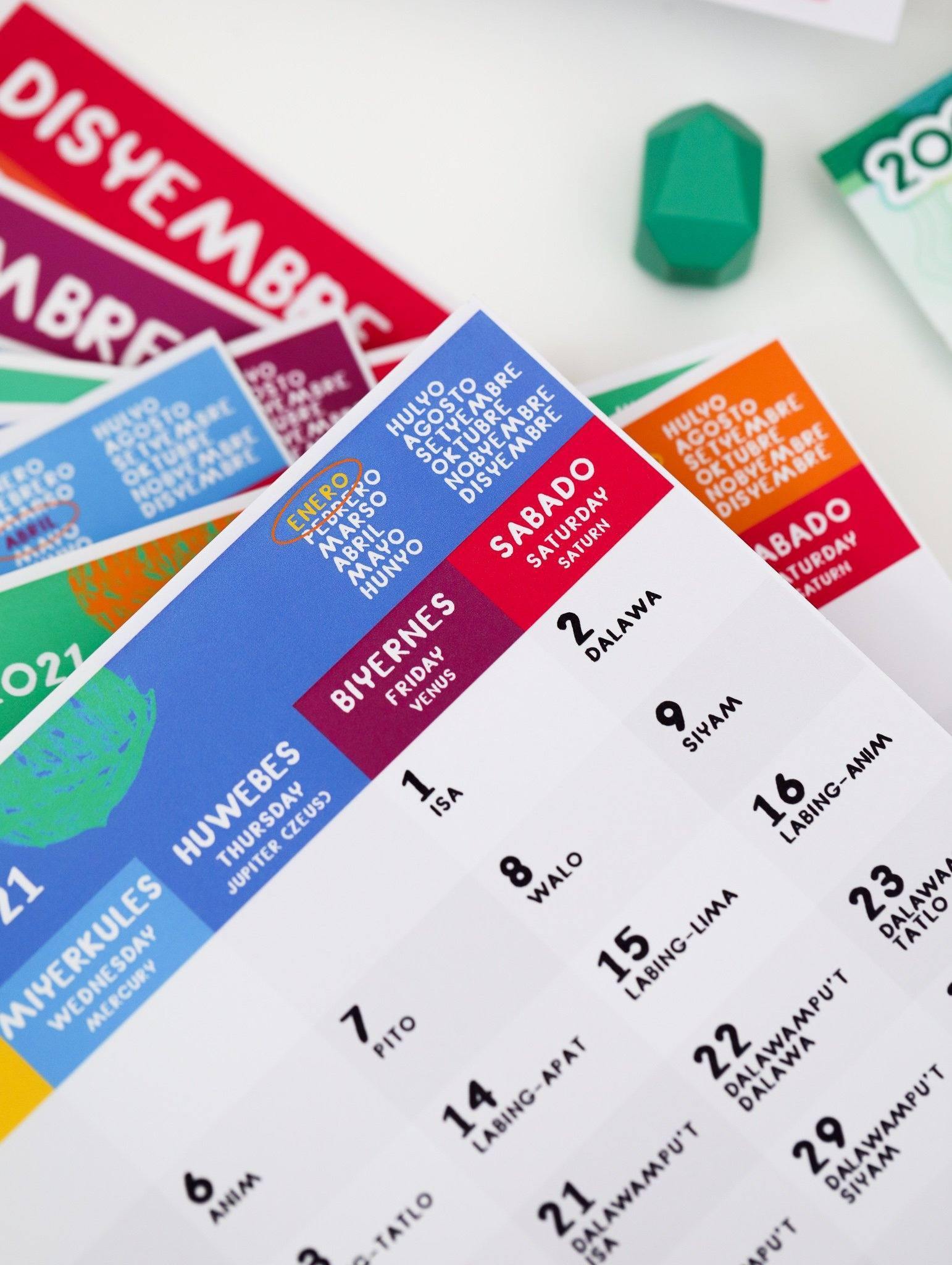 Free Printable: 2021 Filipino-English Calendar