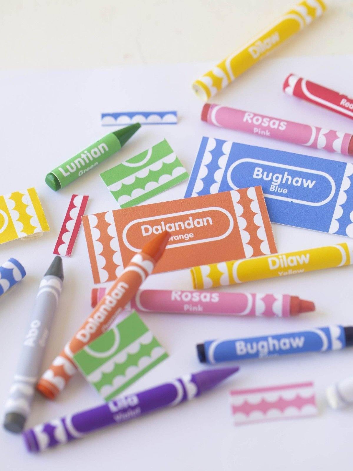Free Printable: Crayon Sleeve Filipino Colors