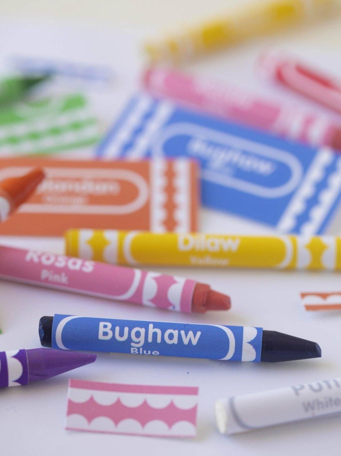 Free Printable: Crayon Sleeve Filipino Colors