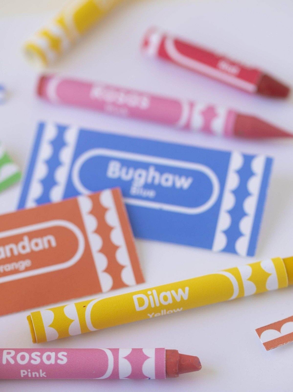 Free Printable: Crayon Sleeve Filipino Colors
