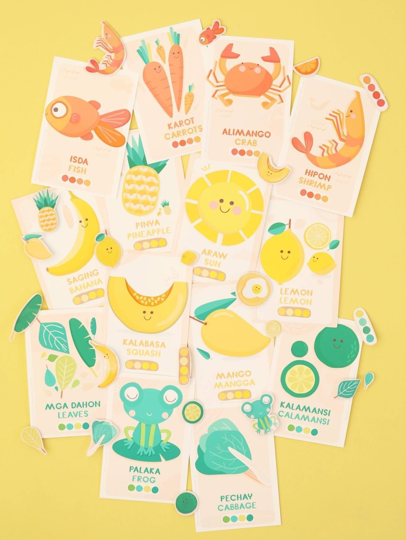 Free Printable: Filipino/Cebuano-English Flash Cards + Stickers