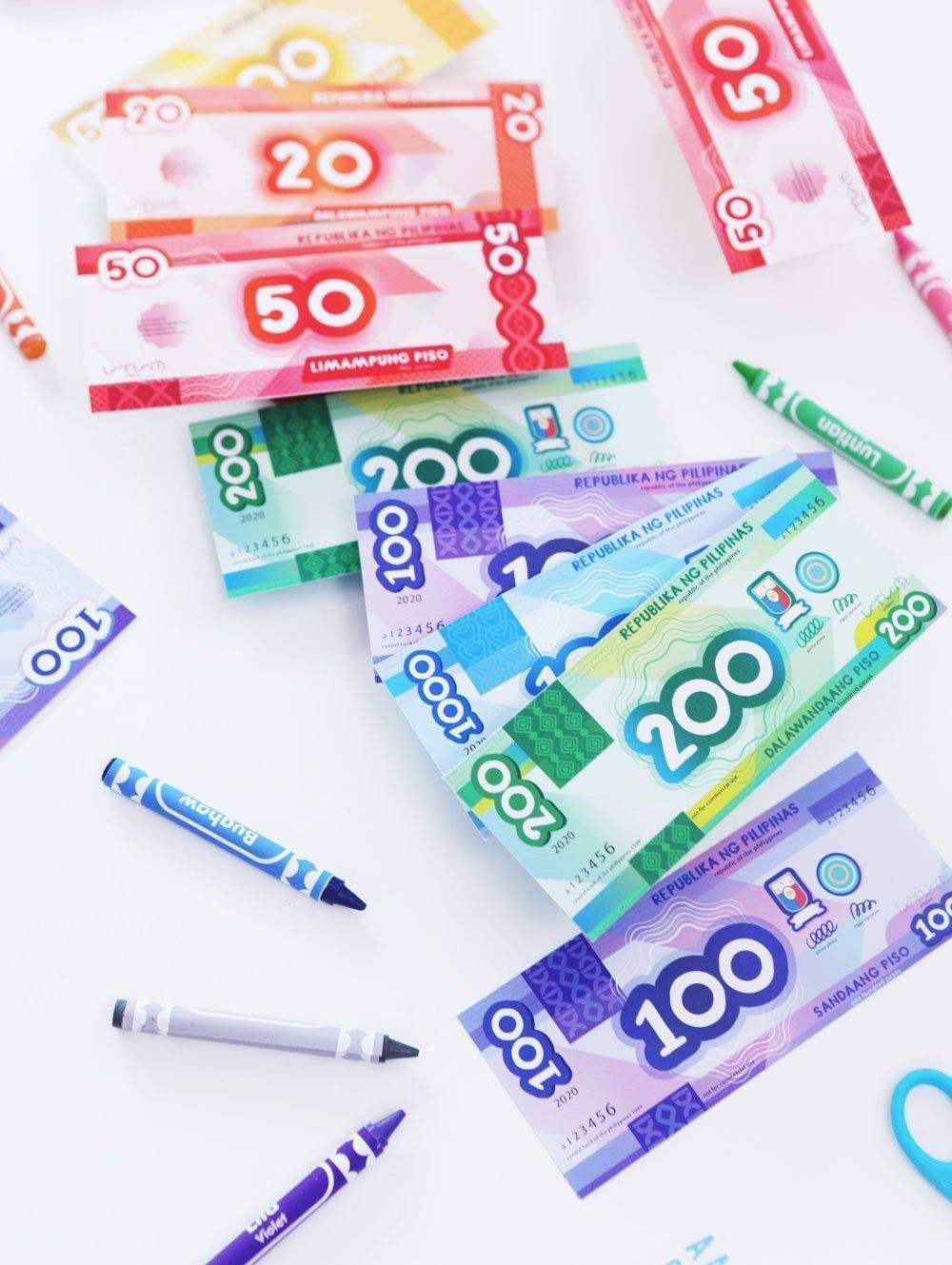Free Filipino Printable: GooglyGooeys - Philippine Play Money