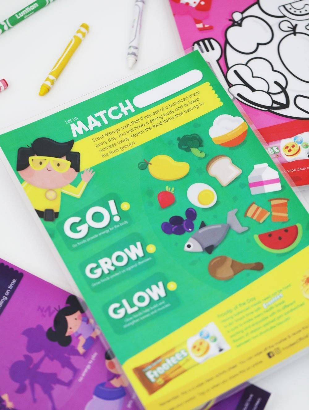 Free Printable: Rebisco Frootees Activity and Coloring Worksheets