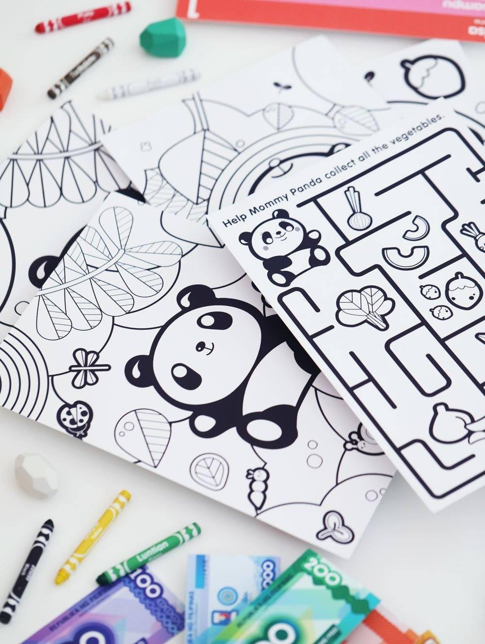 Free Printable: Tiny Buds Chabee Activity and Coloring Worksheets