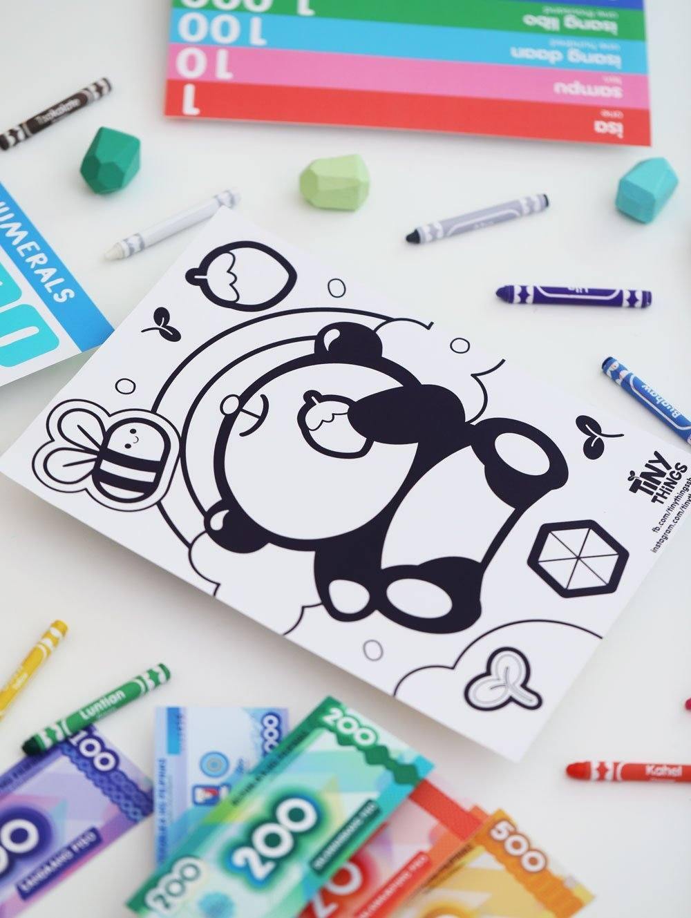 Free Printable: Tiny Buds Chabee Activity and Coloring Worksheets