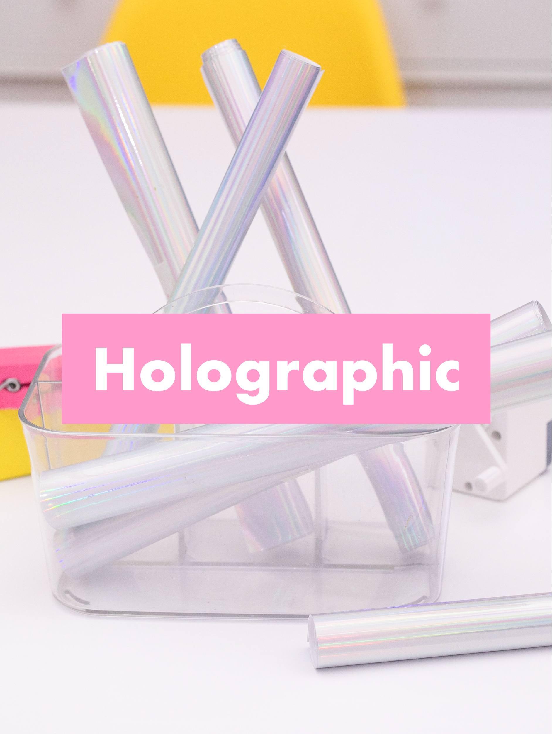 Holographic | Adhesive Vinyl Stickers for Cricut Cutting Machines 12x12