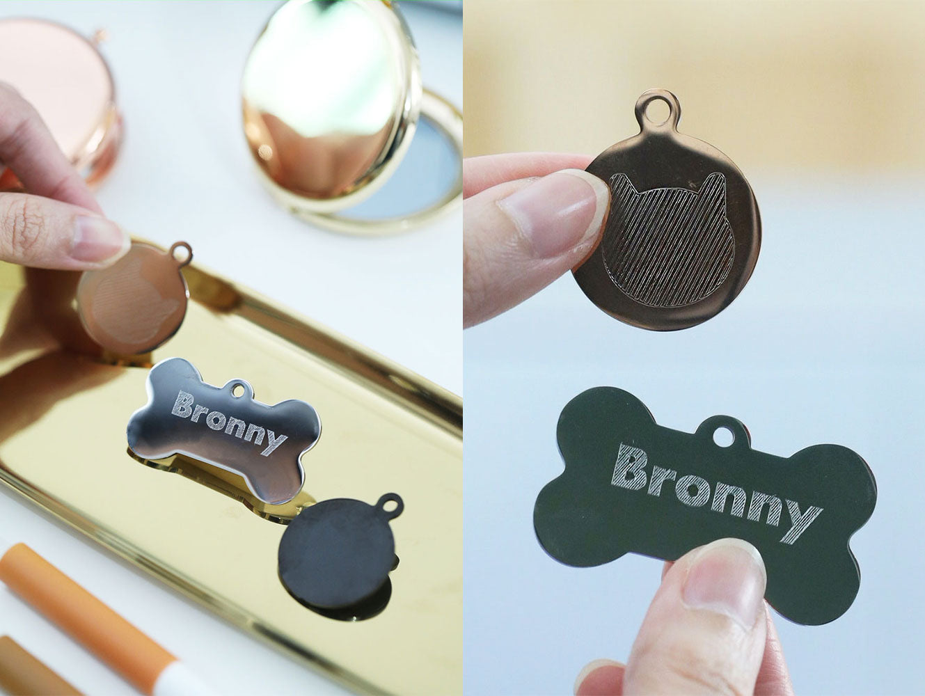 DIY Pet Charms (How to Engrave on Metal with Cricut)