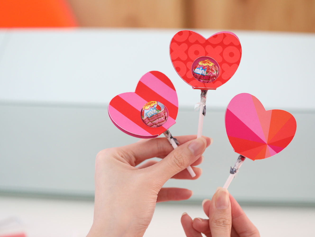 Valentine’s Day Heart Lollipop Holder (Printable + Cut File)