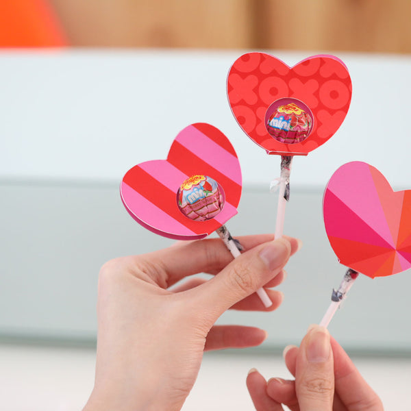 Valentines lollipop craft top