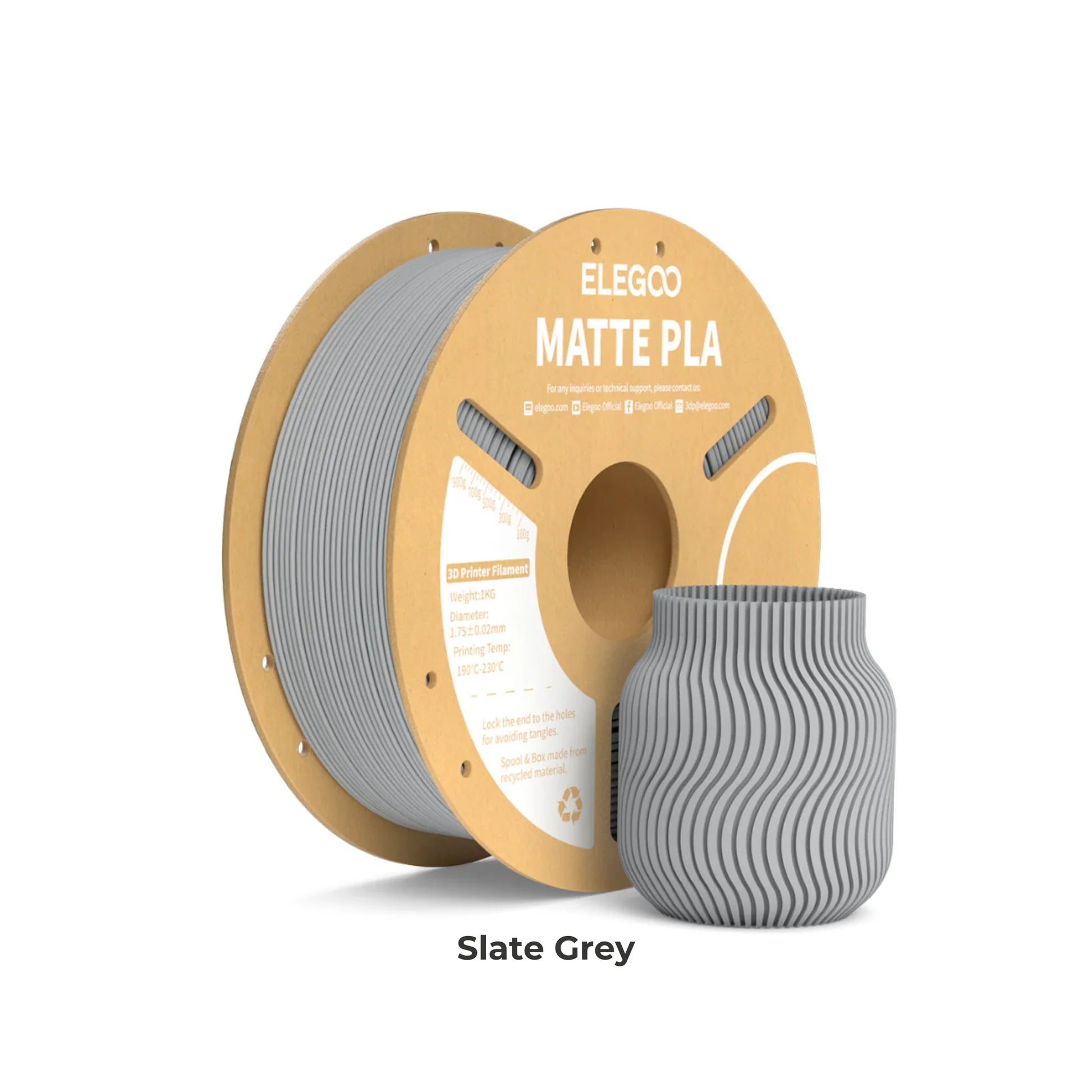 Elegoo PLA Matte Filament Polymaker Panchroma Satin PLA Filament compatible with Creality K2 Plus Combo, Bambu Lab, Hi Combo | Dimensional Accuracy +/- 0.02 mm, Compatible with Most FDM Printer