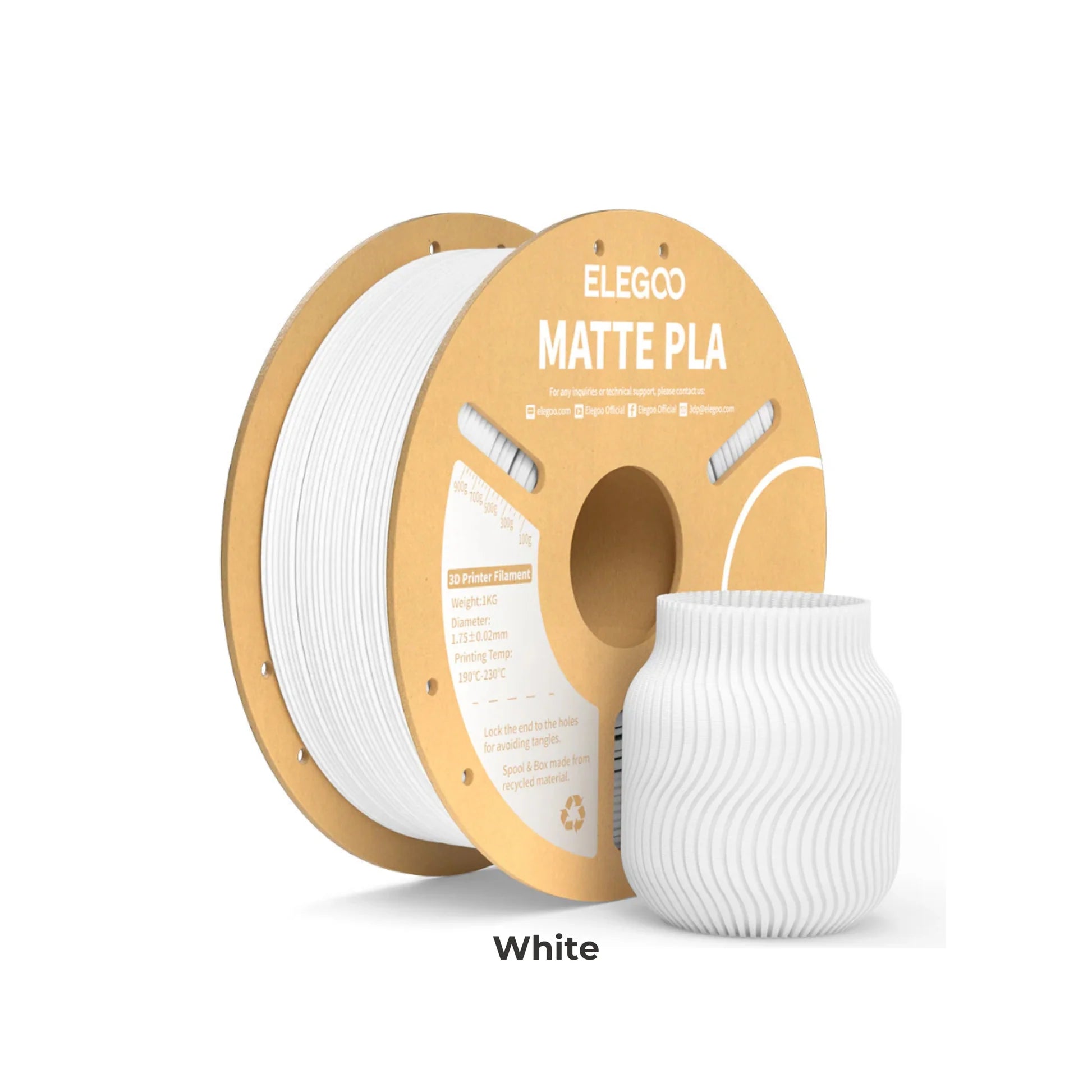 Elegoo PLA Matte Filament Polymaker Panchroma Satin PLA Filament compatible with Creality K2 Plus Combo, Bambu Lab, Hi Combo | Dimensional Accuracy +/- 0.02 mm, Compatible with Most FDM Printer