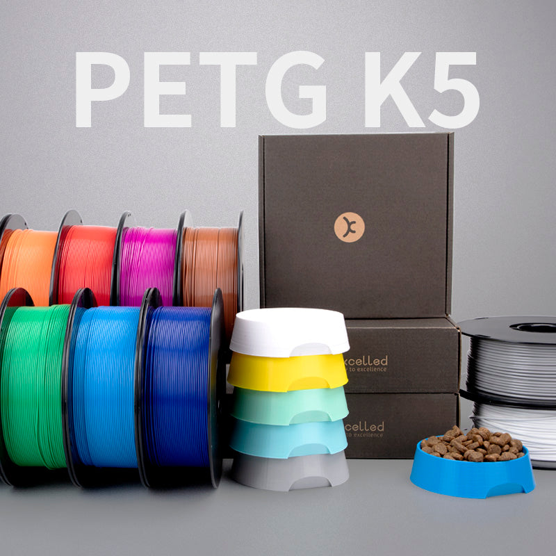Kexcelled K5 PETG 3D Filament compatible with Creality K2 Plus Combo, Bambu Lab, Hi Combo | Dimensional Accuracy +/- 0.02 mm, Compatible with Most FDM Printer