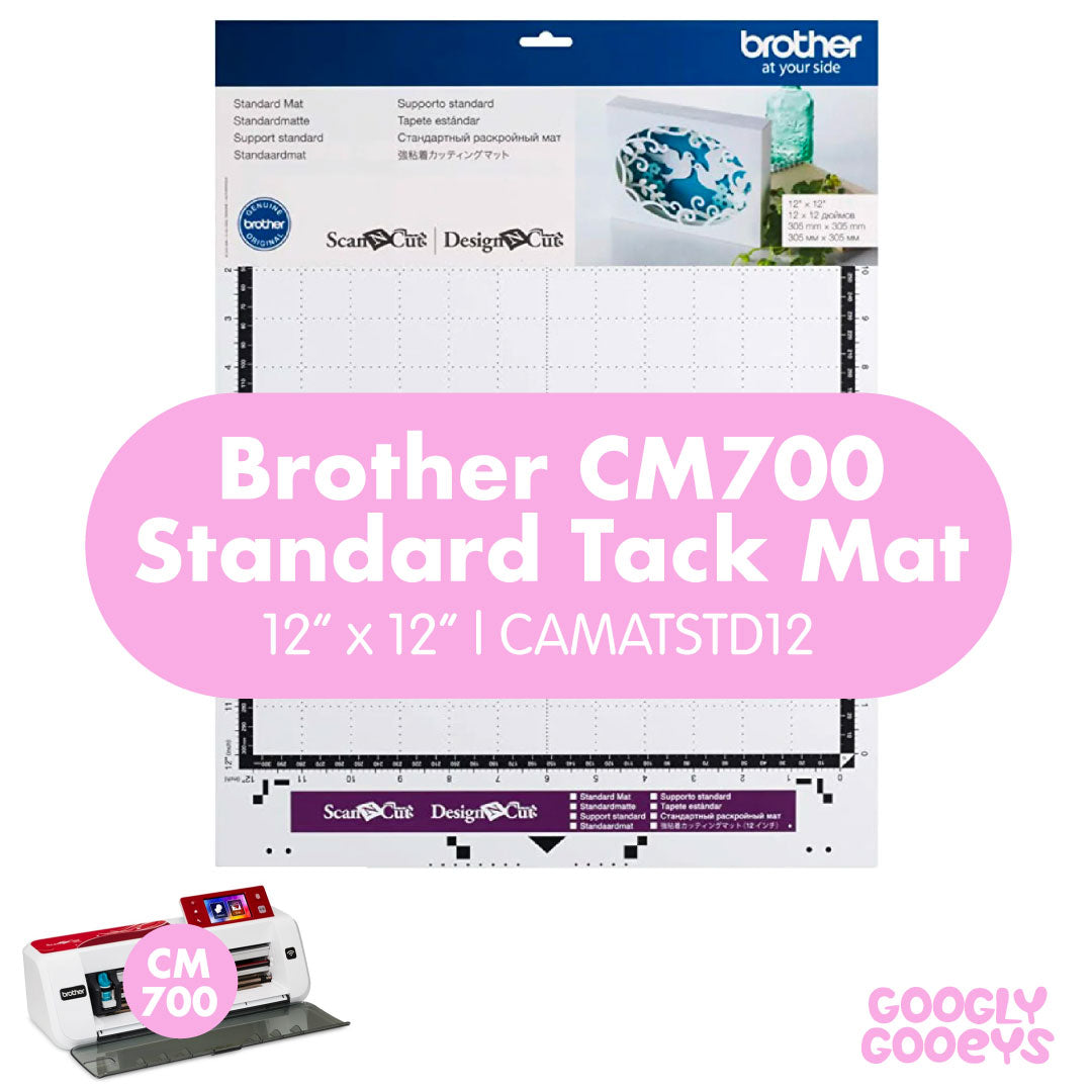 Brother CM700 CM 700 Standard Tack Adhesive Mat, 12x12in CAMATSTD12 and 12  x 24 CAMATSTD24 DIY Crafting & Hobby Store