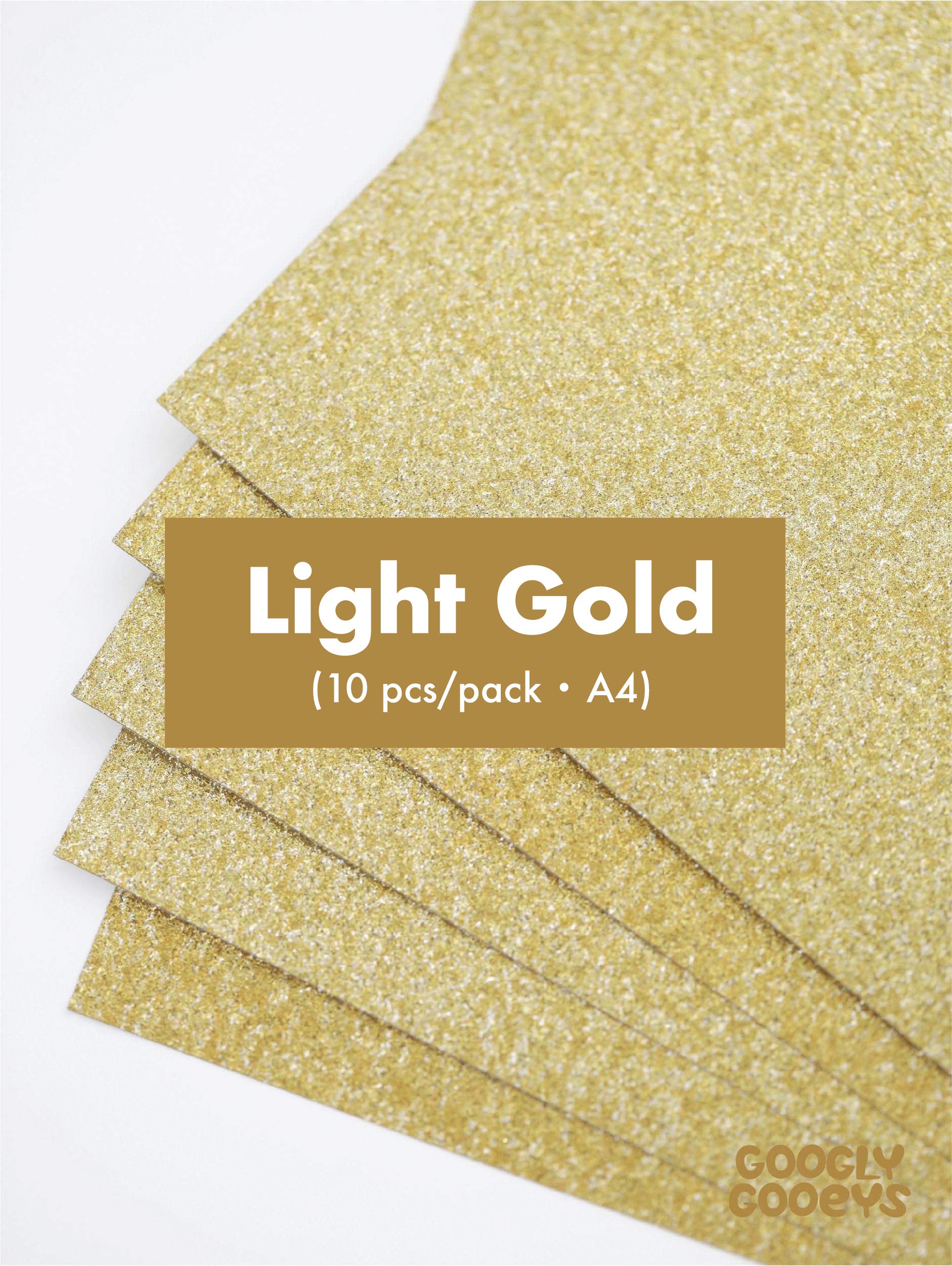 Googly Gooeys Glitter Cardstock for Crafting Projects | 200-250gsm (A4)
