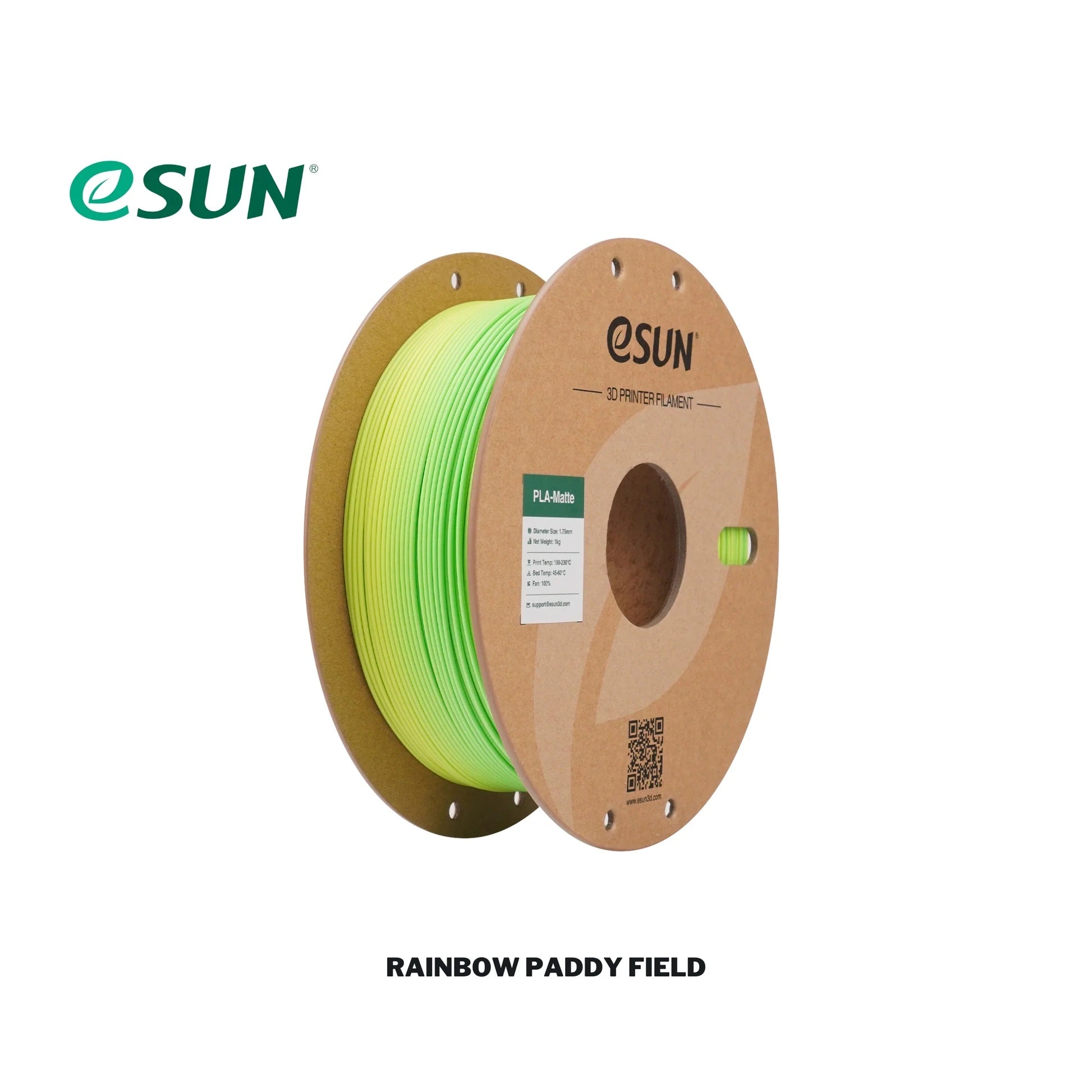 eSUN PLA Matte Rainbow Filament 3D Printer Filament compatible with Creality K2 Plus Combo, Bambu Lab, Hi Combo | Diameter: 1.75mm  Weight: 1 KG.