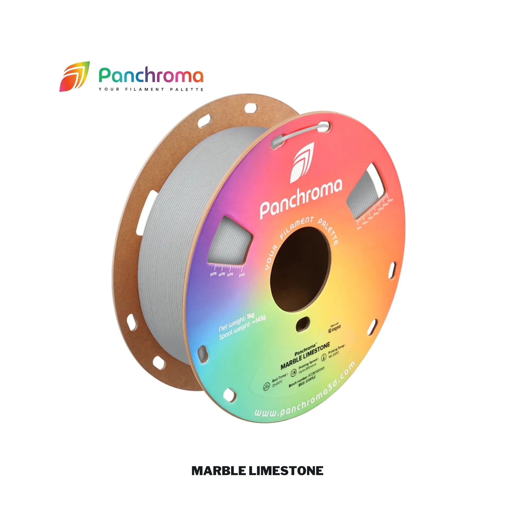 Polymaker Panchroma Marble PLA Filament compatible with Creality K2 Plus Combo, Bambu Lab, Hi Combi | 1.75mm Dimensional Accuracy +/- 0.03mm
