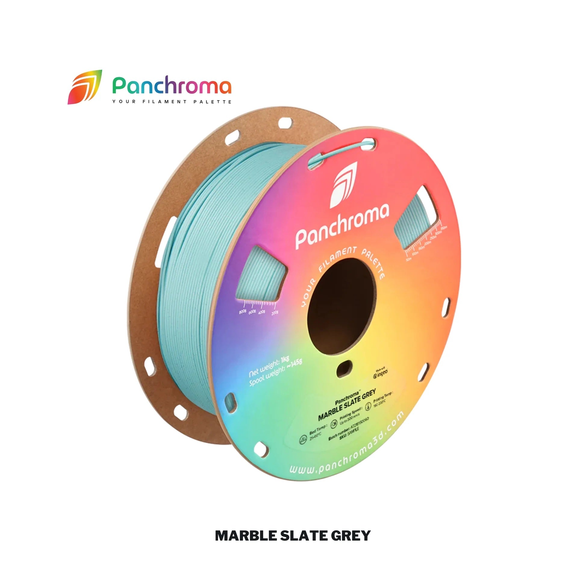 Polymaker Panchroma Marble PLA Filament compatible with Creality K2 Plus Combo, Bambu Lab, Hi Combi