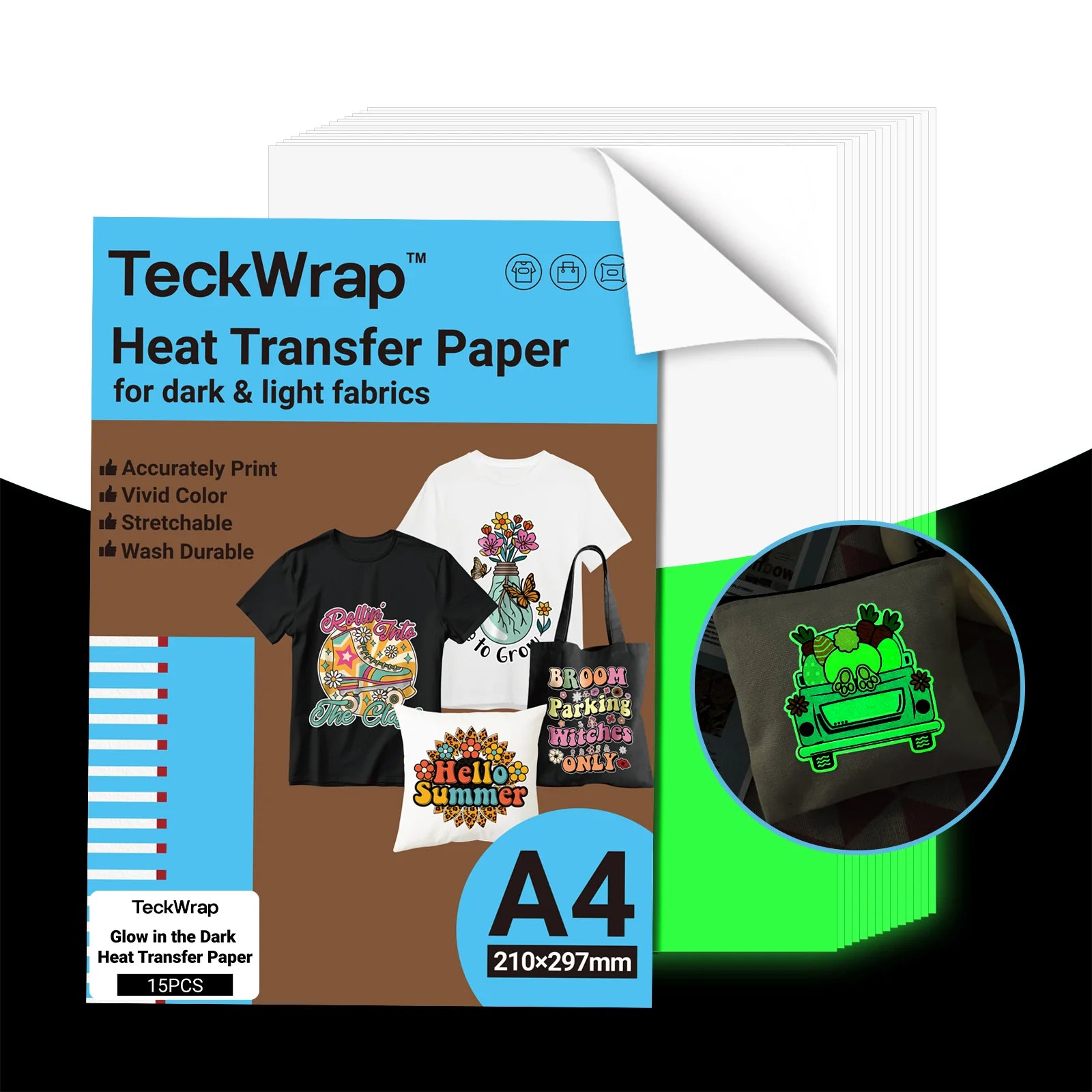 Teckwrap Heat Transfer Paper | A4 (8.26in x 11.69in)