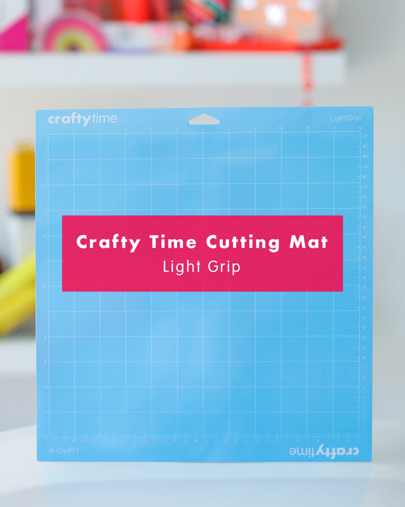 Crafty Time Cutting Mat Compatible with Cricut Standard Grip (12x12in)