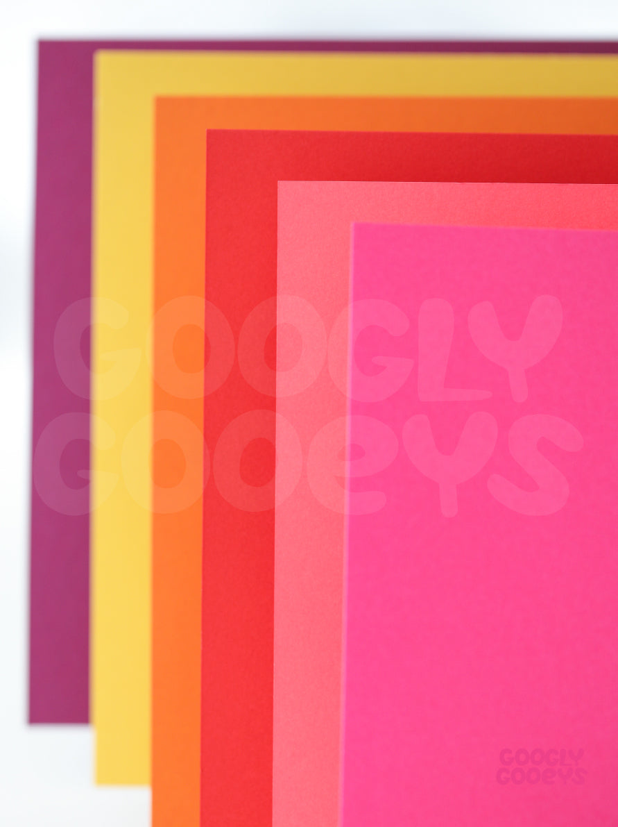 Googly Gooeys Specialty Cardstock Paper, Stationary, Greeting Cards, Invitation | 8.5in x 11 (A4) 300gsm (5pcs)