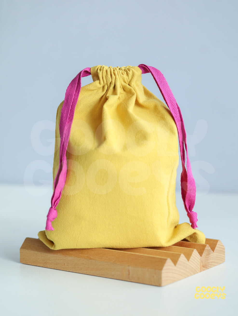 Mini Drawstring Colorful Two-tone Dual Tone Cotton Linen Tote Bag Pouch for Giveaway Souvenir (18 x 24cm)