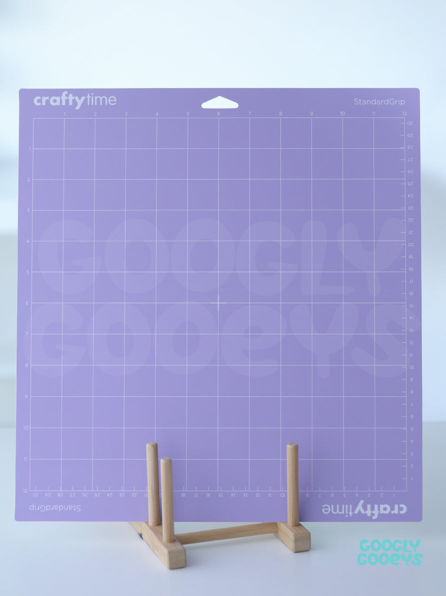 Crafty Time Cutting Mat Compatible with Cricut Standard Grip (12in x 12in / 12in x 24in)