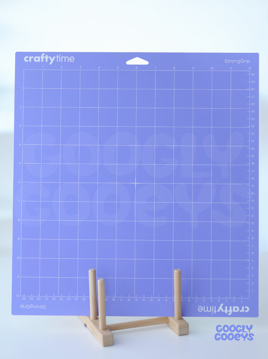 Crafty Time Cutting Mat Compatible with Cricut Standard Grip (12in x 12in / 12in x 24in)