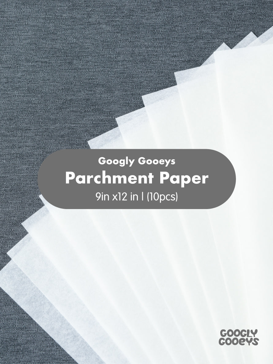 Googly Gooeys Parchment Paper Kraft Parchment Paper For Baking and Sublimation | 9in x 12in (10pcs per pack)