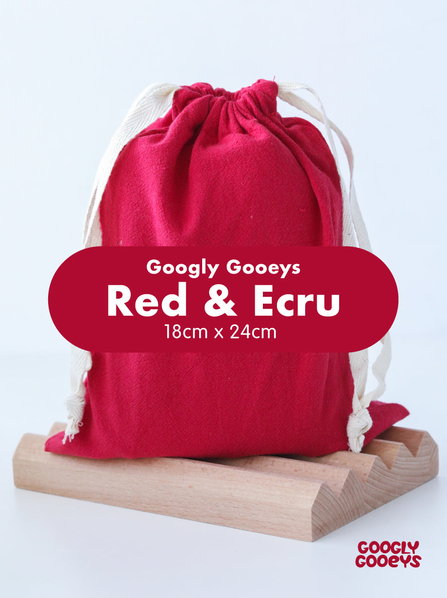 Mini Drawstring Colorful Two-tone Dual Tone Cotton Linen Tote Bag Pouch for Giveaway Souvenir | (18 x 24cm)