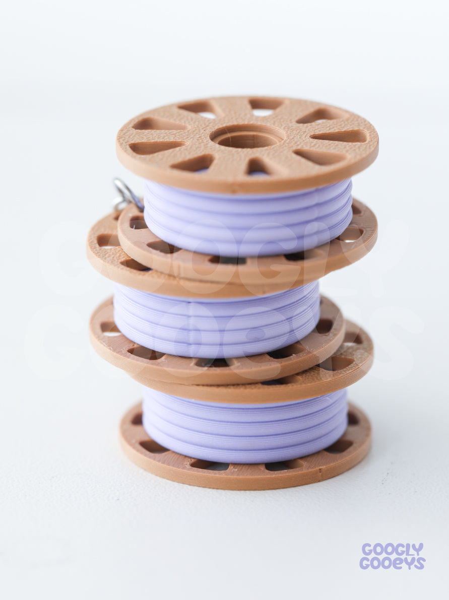 Miniature Panchroma Matte 3D Filament Disk Keychain, Keyholder, Panchroma Matte Swatches | 3.5 cm x 3.5cm x 1.5cm