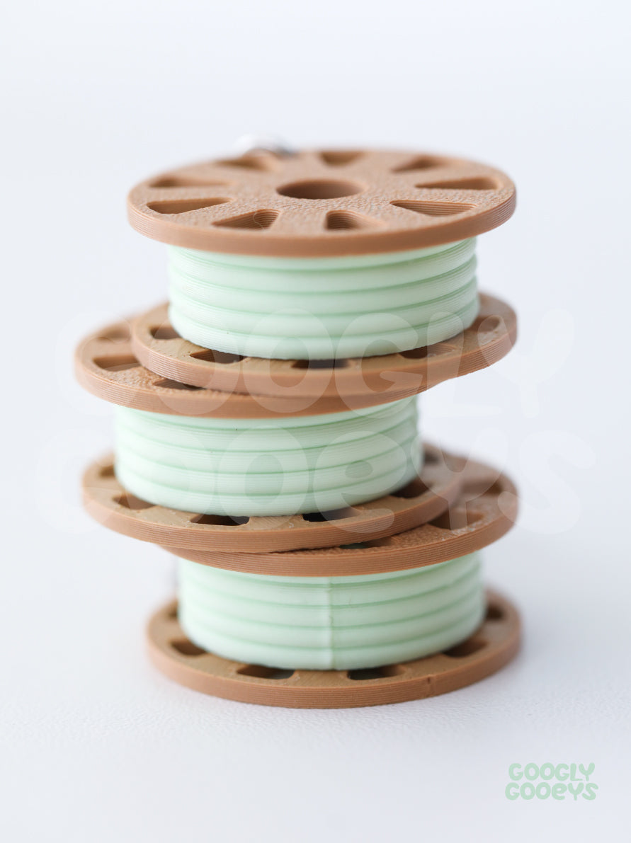 Miniature Panchroma Matte 3D Filament Disk Keychain, Keyholder, Panchroma Matte Swatches | 3.5 cm x 3.5cm x 1.5cm