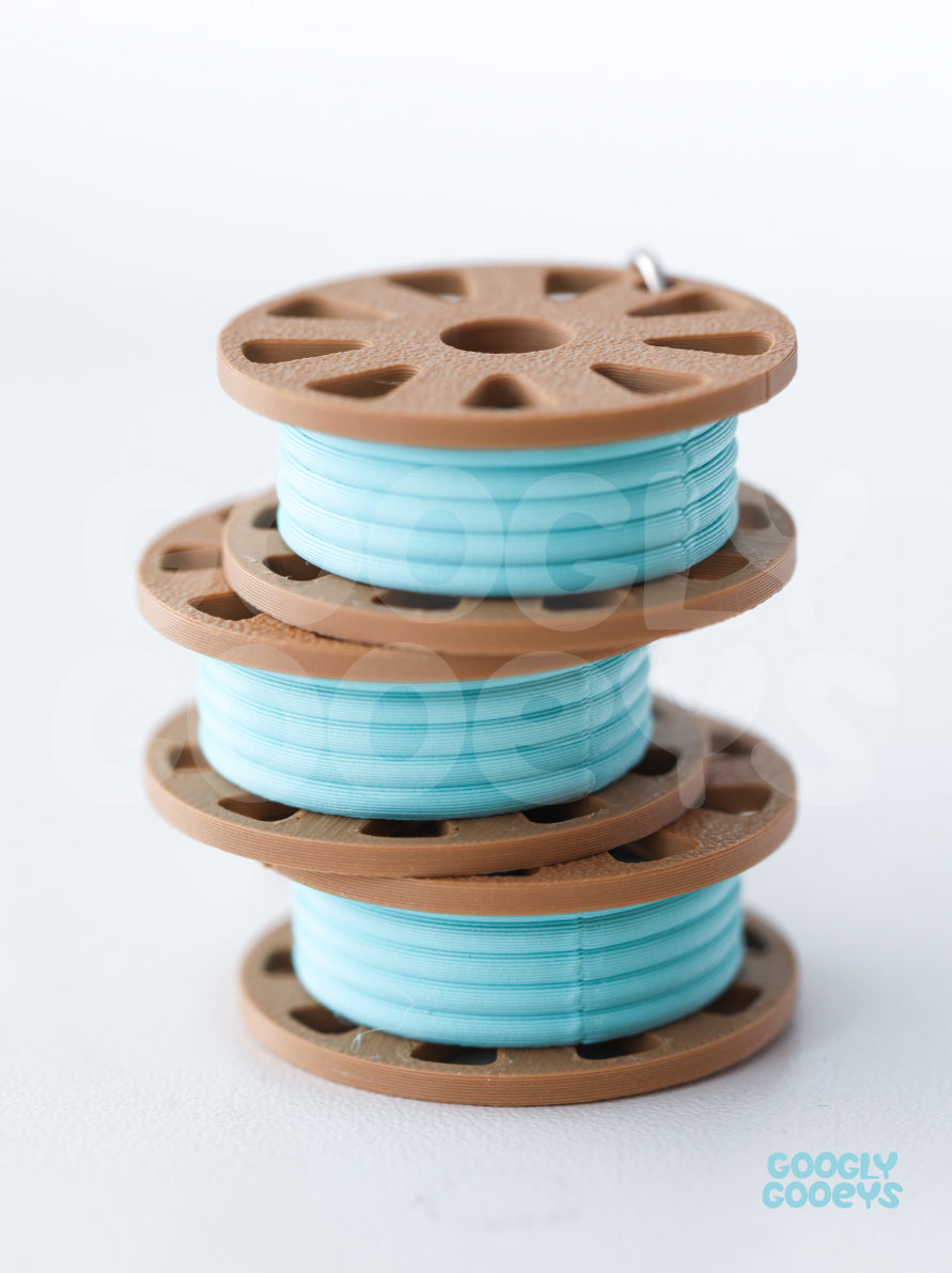 Miniature Panchroma Matte 3D Filament Disk Keychain, Keyholder, Panchroma Matte Swatches | 3.5 cm x 3.5cm x 1.5cm