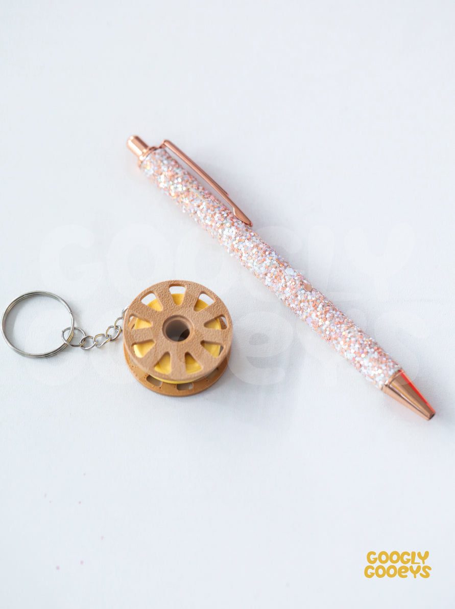 Miniature Panchroma Matte 3D Filament Disk Keychain, Keyholder, Panchroma Matte Swatches | 3.5 cm x 3.5cm x 1.5cm
