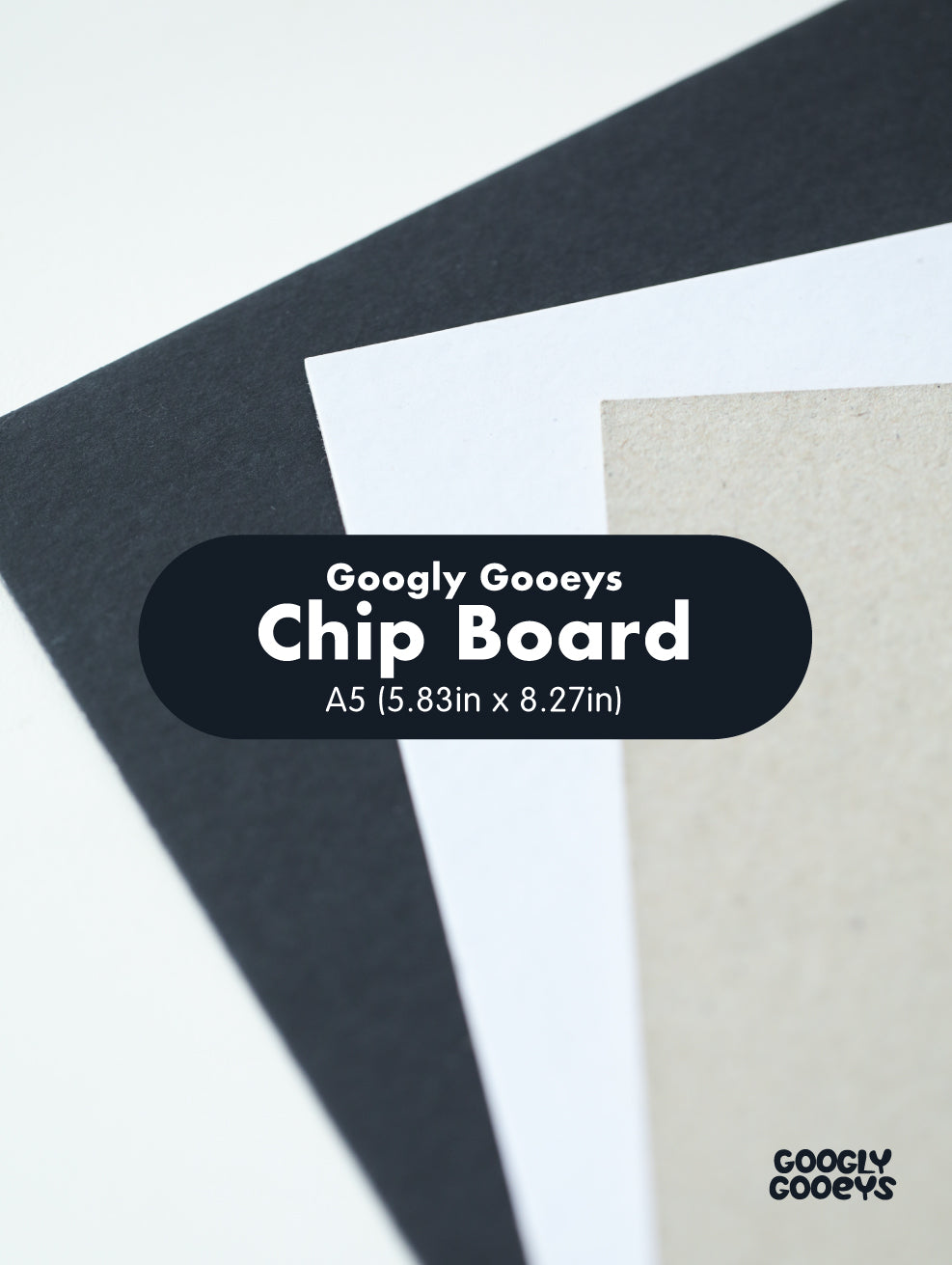 Chip Board for Notebooks and Journals | 1.5mm (9.75gsm) A5 (5.83 x 8.27) 10pcs per pack